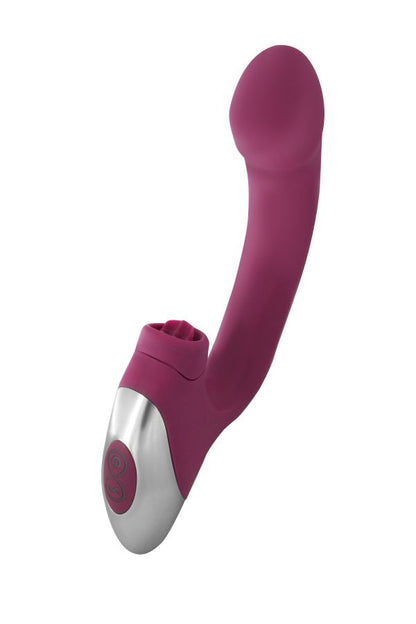 NMC Titanz Bendable Vibrator with Licking Clit Tickler