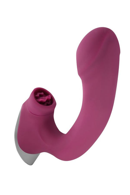 NMC Titanz Bendable Vibrator with Licking Clit Tickler