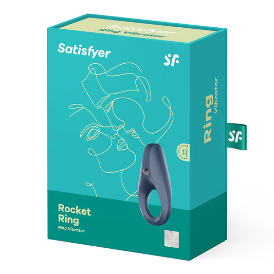 Satisfyer Rocket Ring Rechargeable Cock Ring - Black