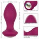 CalExotics Power Gem Vibrating Crystal Anal Probe - Purple