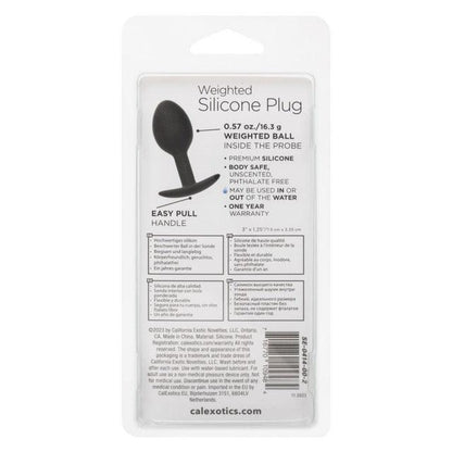 Calexotics Weighted Silicone Plug - Black
