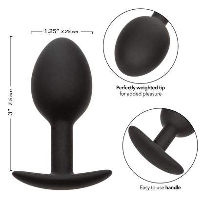 Calexotics Weighted Silicone Plug - Black