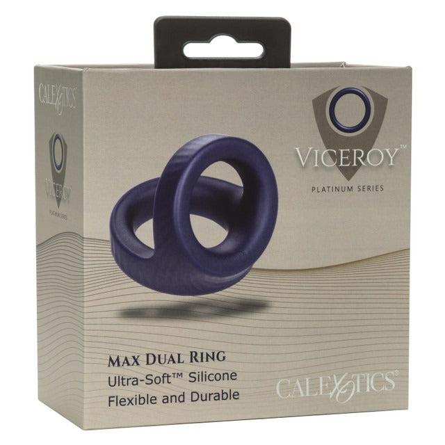 CalExotics Viceroy Max Dual Cock Ring - Blue