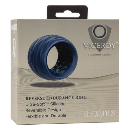 CalExotics Viceroy Reverse Endurance Cock Ring - Blue