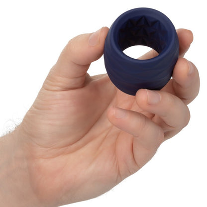 CalExotics Viceroy Reverse Endurance Cock Ring - Blue