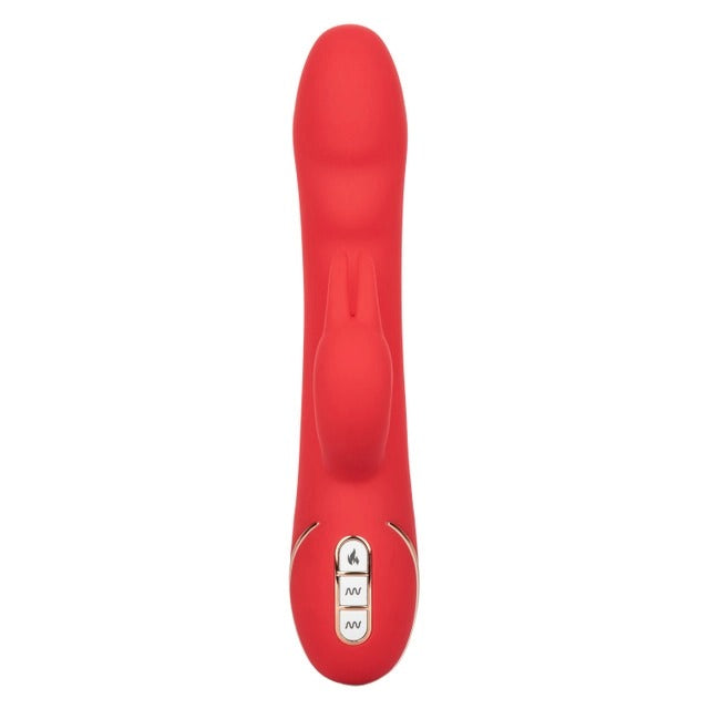 CalExotics Jack Rabbit Signature Heated Silicone Ultra Soft Rabbit - Red