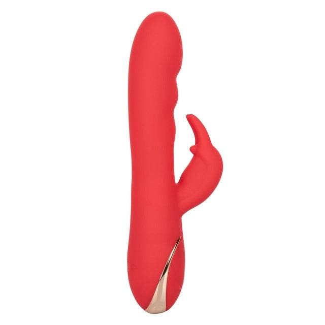 CalExotics Jack Rabbit Signature Heated Silicone Ultra Soft Rabbit - Red