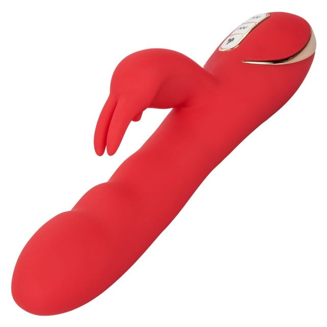 CalExotics Jack Rabbit Signature Heated Silicone Ultra Soft Rabbit - Red