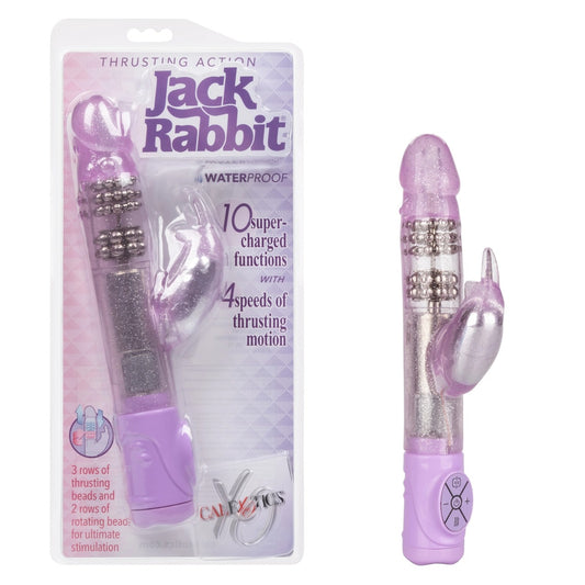 CalExotics Jack Rabbit Thrusting Action Rabbit Vibrator - Purple