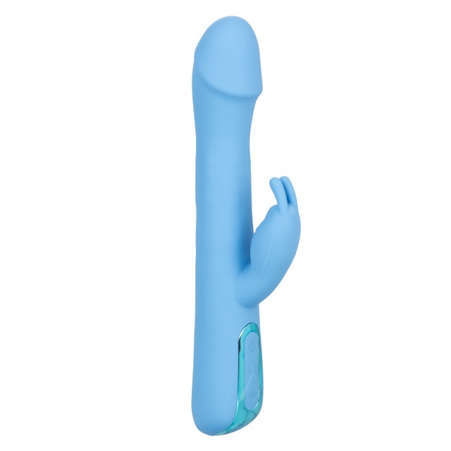 CalExotics Jack Rabbit Elite Rotating Rechargeable Rabbit Vibrator - Blue