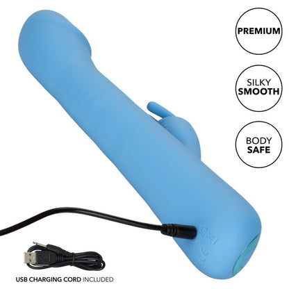 CalExotics Jack Rabbit Elite Rotating Rechargeable Rabbit Vibrator - Blue