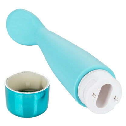 CalExotics Eden Scoop Silicone G-Spot Vibrator - Teal