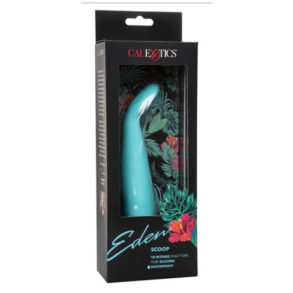 CalExotics Eden Scoop Silicone G-Spot Vibrator - Teal