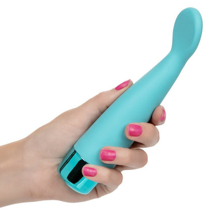 CalExotics Eden Scoop Silicone G-Spot Vibrator - Teal