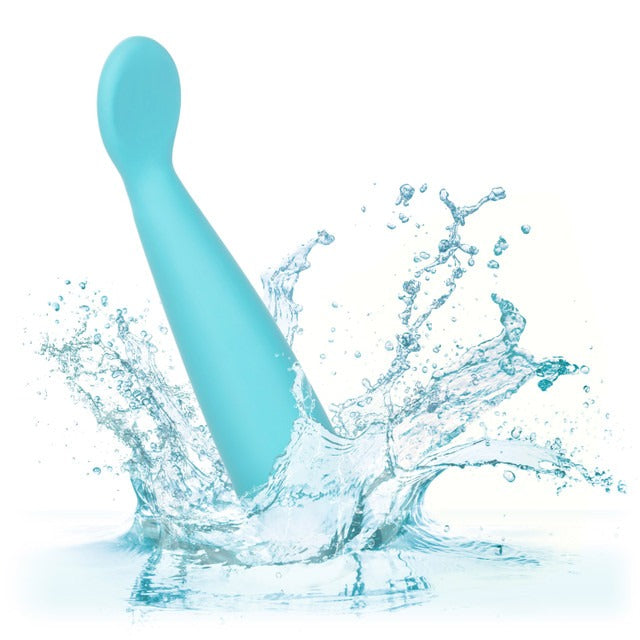 CalExotics Eden Scoop Silicone G-Spot Vibrator - Teal