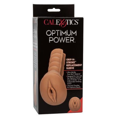 CalExotics Optimum Power Grip-N-Stroke Replacement Sleeve - Brown