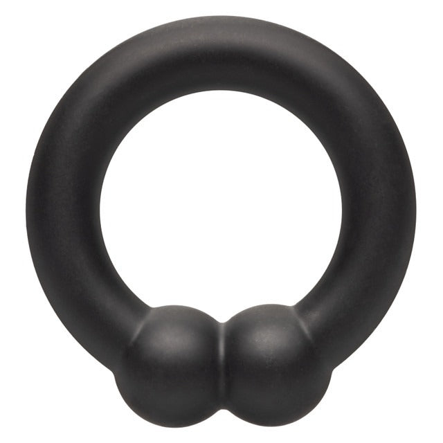 CalExotics Alpha Liquid Silicone Muscle Cock Ring - Black