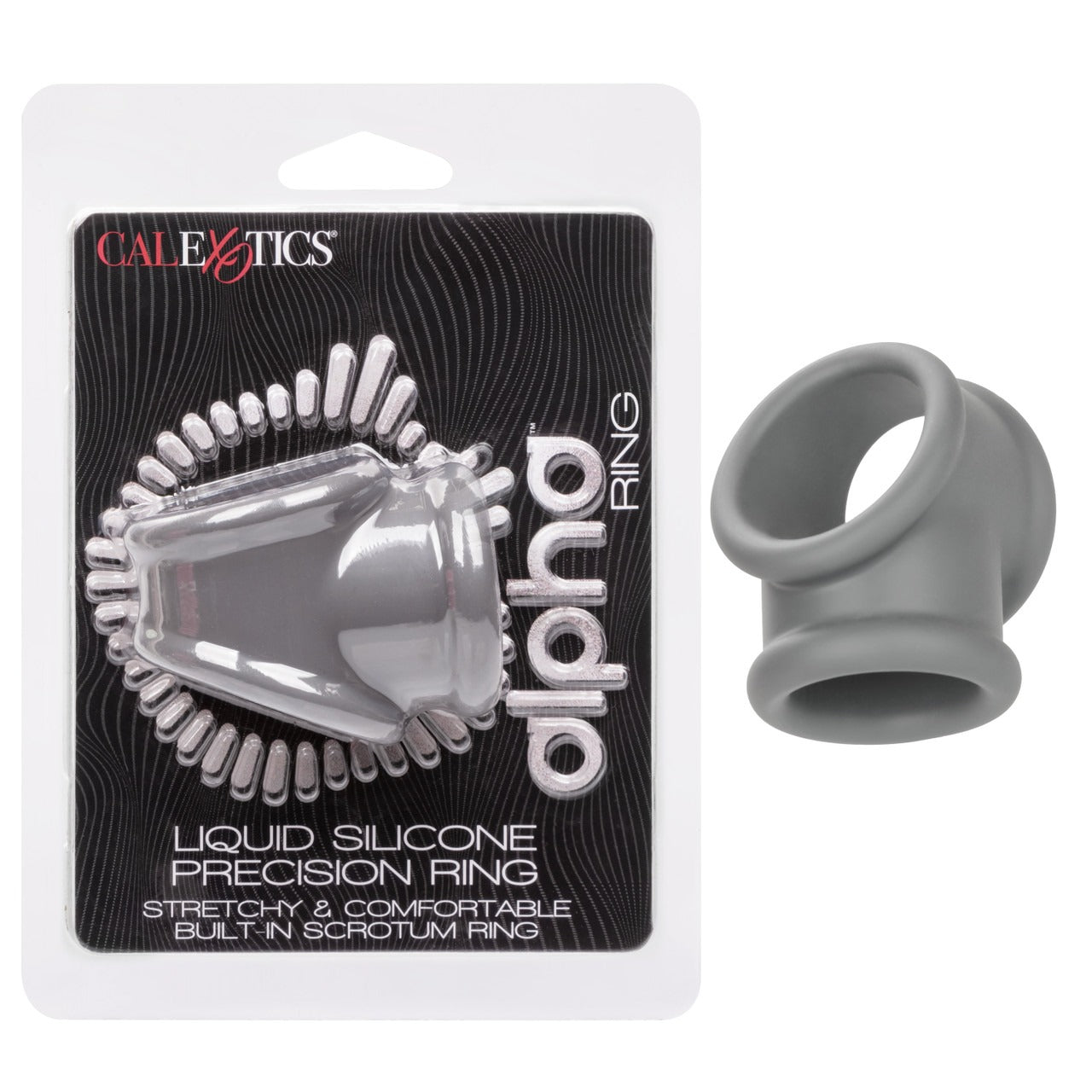 CalExotics Alpha Ring Liquid Silicone Precision Ring - Grey