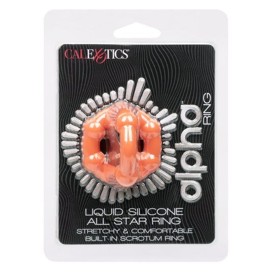 CalExotics Alpha Ring Liquid Silicone Precision Ring - Orange