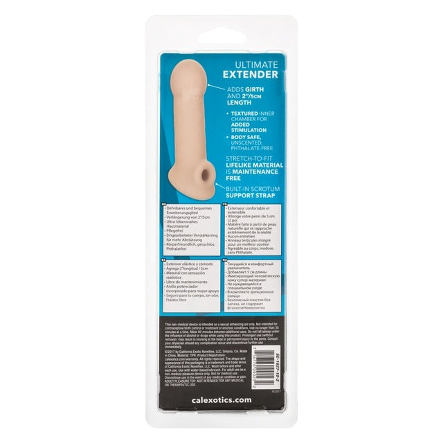 CalExotics Ultimate Penis Extender with Ball Strap - Ivory