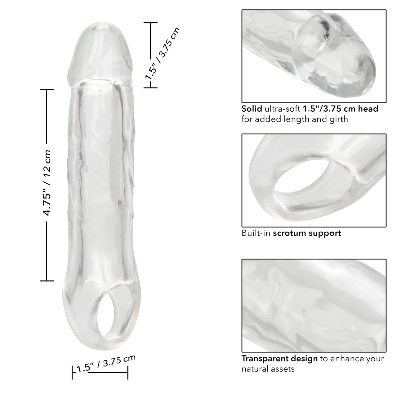 Performance Maxx Clear Extension 6.5" - Clear