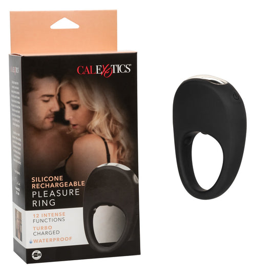 CalExotics Rechargeable Vibrating Pleasure Ring - Black