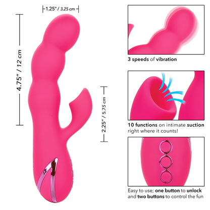 California Dream Oceanside Orgasm Rabbit Vibrator - Pink