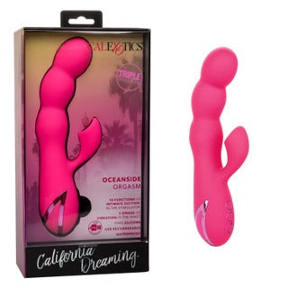 California Dream Oceanside Orgasm Rabbit Vibrator - Pink