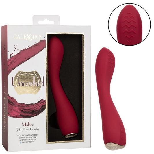 CalExotics Uncorked Malbec Rechargeable G-Spot Vibrator - Wine