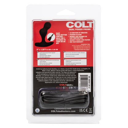 CalExotics Colt Rechargeable Dual Power Vibrating Anal Probe - Black