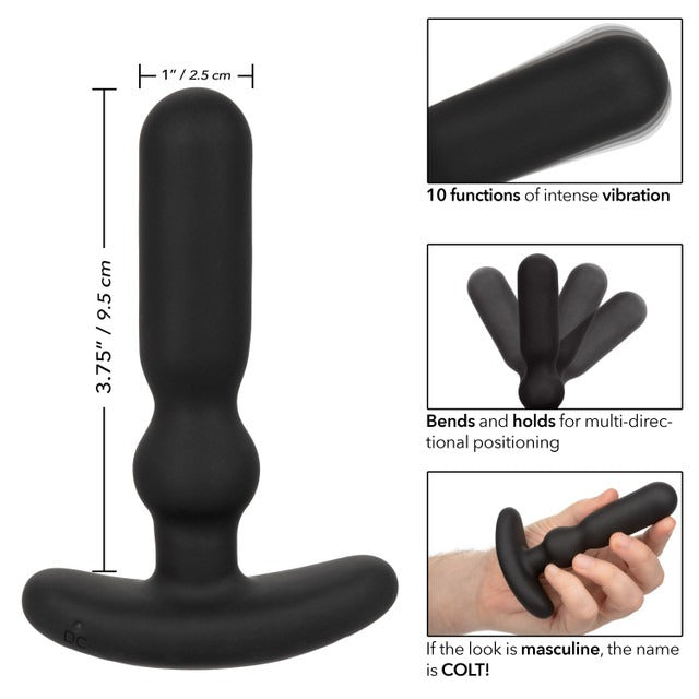 CalExotics Colt Rechargeable Anal-T Vibrating Probe - Black