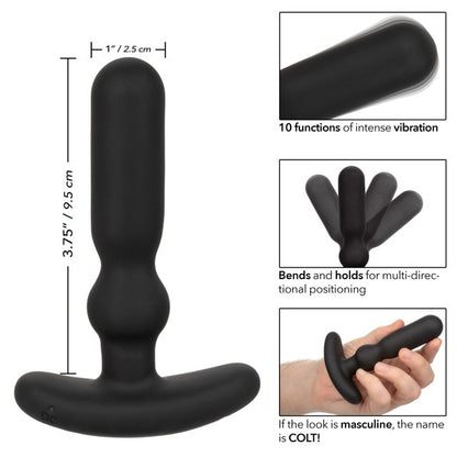 CalExotics Colt Rechargeable Anal-T Vibrating Probe - Black