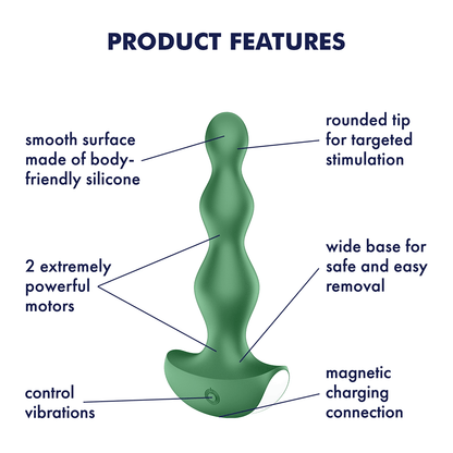 Satisfyer Lolli Plug 2 Anal Plug Vibrator - Green