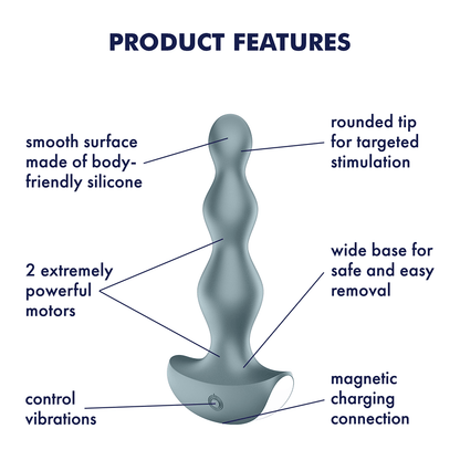 Satisfyer Lolli Plug 2 Anal Plug Vibrator - Grey