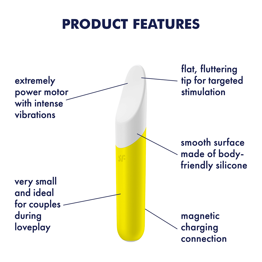 Satisfyer Ultra Power Bullet 7 Rechargeable Vibrator - Yellow