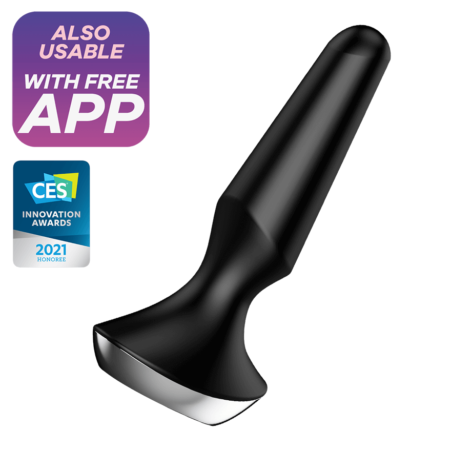 Satisfyer Plug-ilicious 2 Anal Plug Vibrator with App Control - Black