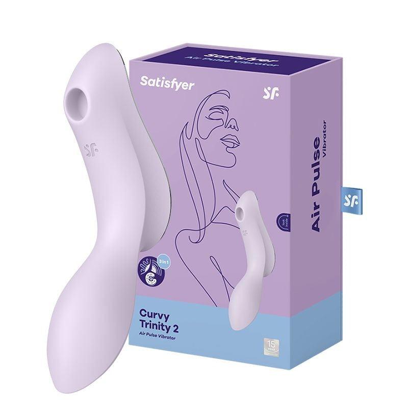 Satisfyer Curvy Trinity 2 Insertable Air Pulse Vibrator - Violet