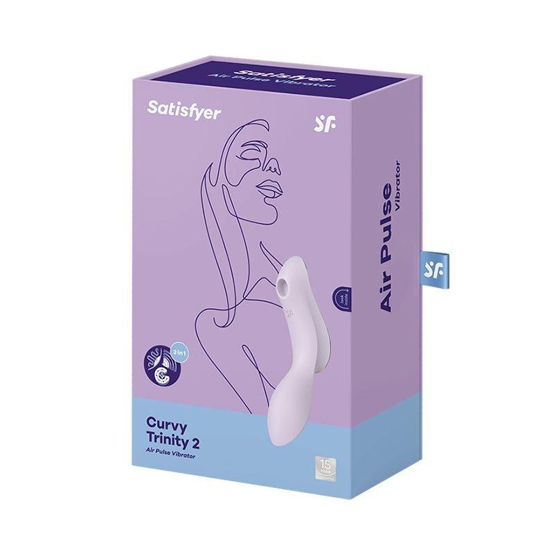 Satisfyer Curvy Trinity 2 Insertable Air Pulse Vibrator - Violet