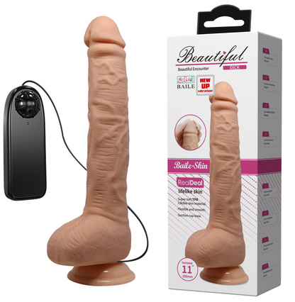 Beautiful Encounter Dick 11" Realistic Vibrating Dildo