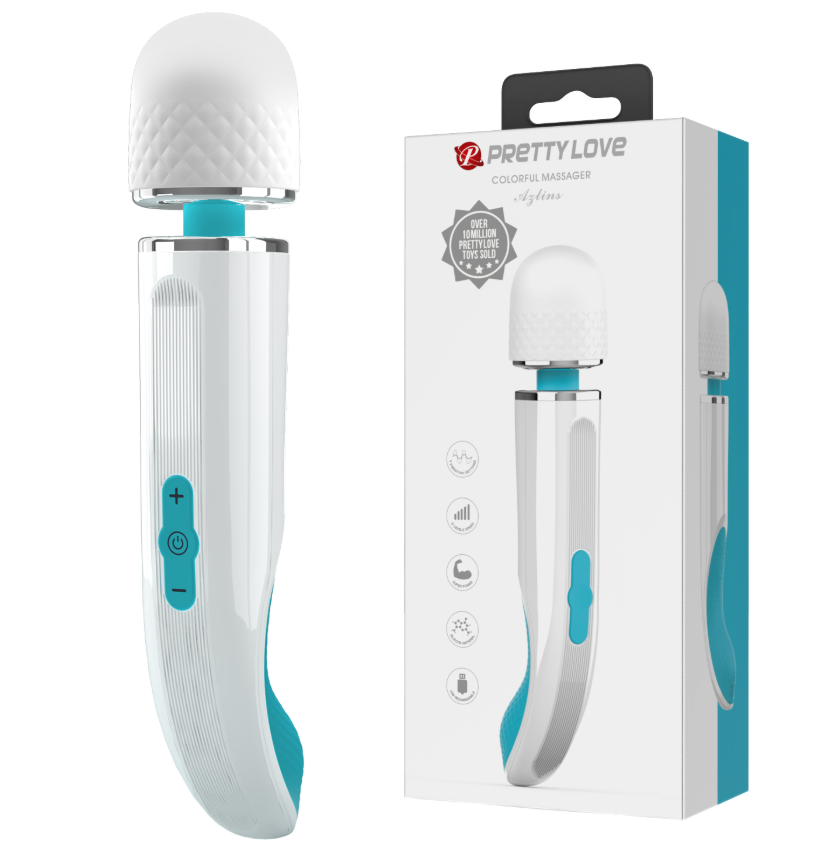 Pretty Love Azlins Powerful Silicone Rechargeable Massager