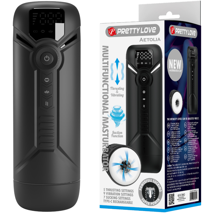 Pretty Love Aetolia Rechargeable Trusting & Sucking Masturbator