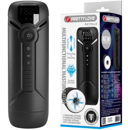 Pretty Love Aetolia Rechargeable Trusting & Sucking Masturbator