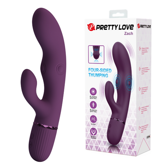 Pretty Love Zach Four Sided Thumping Rabbit Vibrator