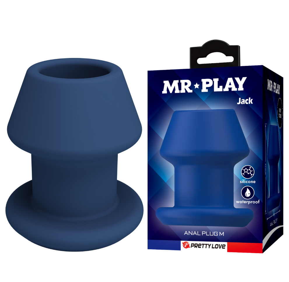 Mr Play Jack Hollow Tunnel Silicone Butt Plug