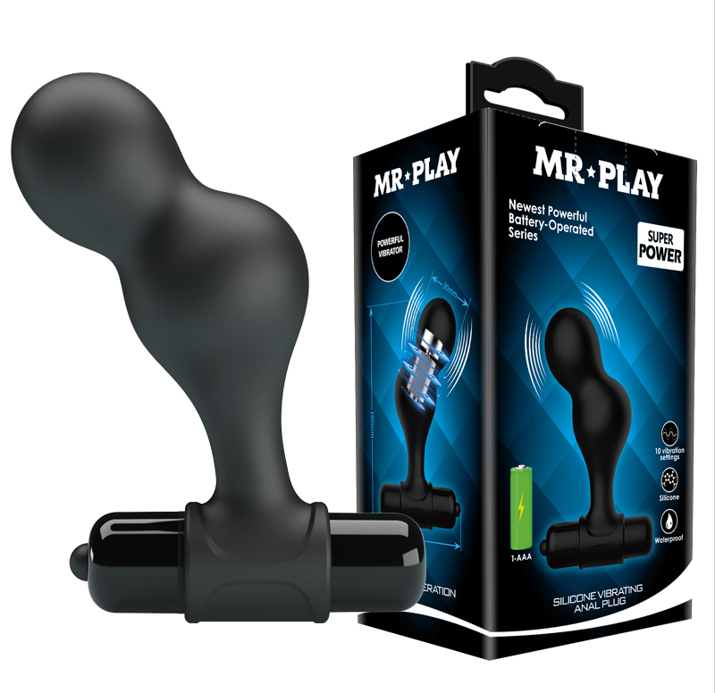 Mr Play Super Powerful Vibrating Silicone Anal Plug