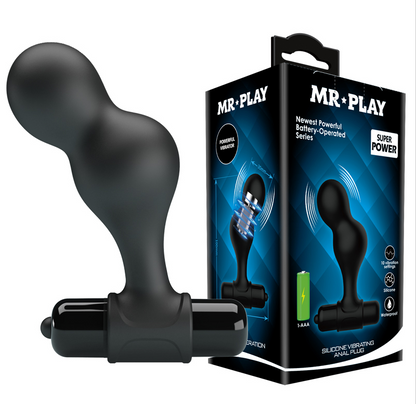 Mr Play Super Powerful Vibrating Silicone Anal Plug