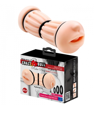 Crazy Bull Nancy Realistic Mouth & Vagina 3-Ring Stoker