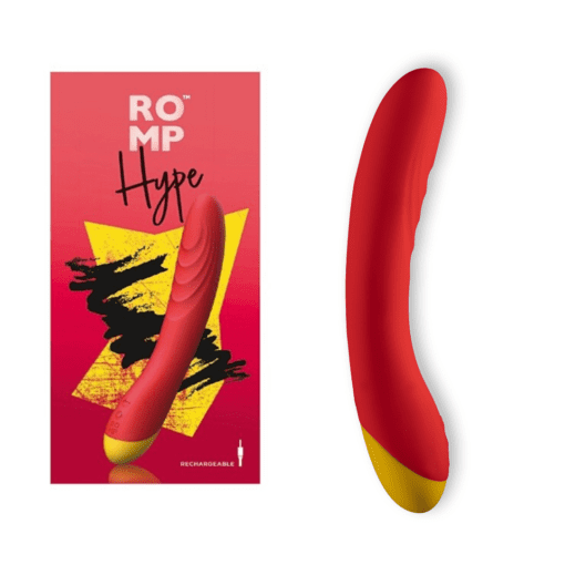 Romp Hype Rechargeable Silicone G-Spot Vibrator - Orange