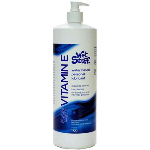 Wet Stuff Waterbased Lube Vitamin E - 1kg Pump Pack