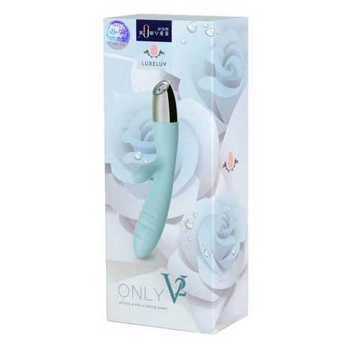 WowYes Luxeluv Only V2 Rechargeable Rabbit Vibrator - Pastel Blue